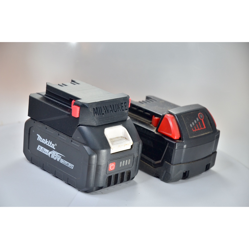 Ngàm chuyển pin Makita 18 cho máy Milwaukee M18