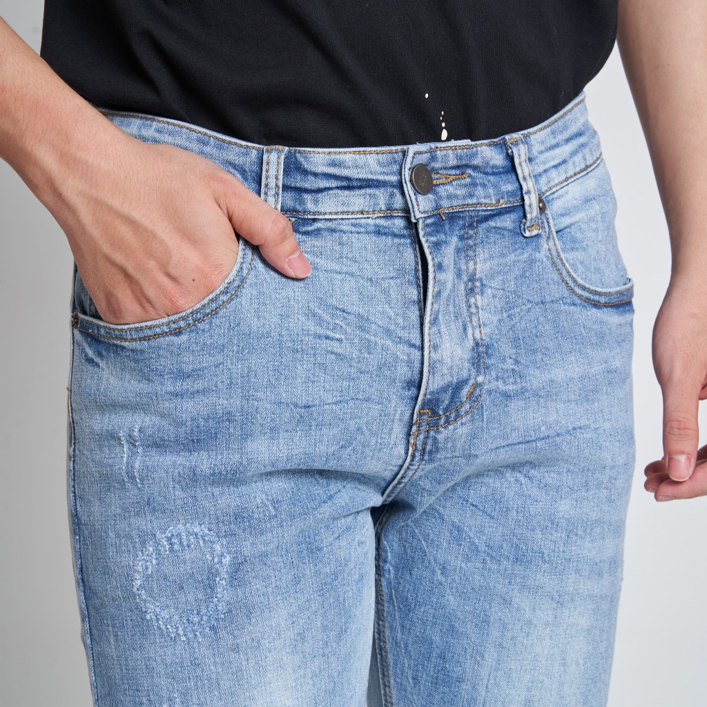 Quần Jeans Nam TONY4MEN Form Slimfit Rách Xước QJ1018 | BigBuy360 - bigbuy360.vn