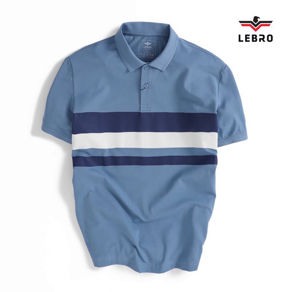 Áo polo nam LEBRO chất liệu CVC cao cấp co giãn đa chiều thấm hút nhanh bền màu form slimfit L122APL008 - Hàng mới về