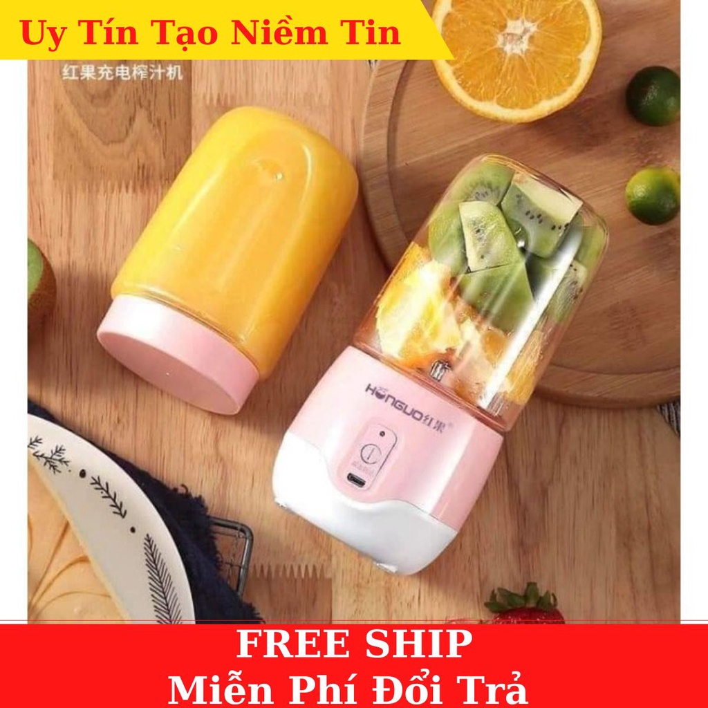 [Siêu HOT] Máy Xay Sinh Tố Cầm Tay Đa Năng, Máy Xay Hoa Quả Mini Sạc Pin Tích Điện, Nhỏ Gọn Tiện Lợi