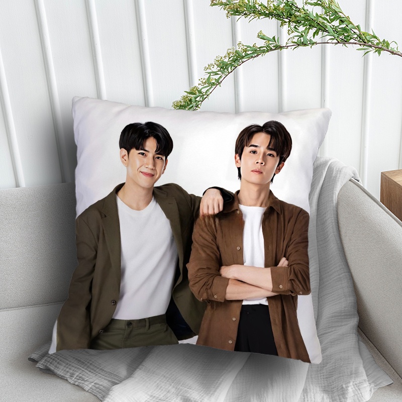 Vỏ Gối Polyester Một Mặt Trang Trí Nhà Ở / Xe Hơi / Sofa In Họa Tiết Vicevarsa JimmySea Jimmy Jitaraphol Potiwihok & Sea Tawinan Anukoolprasert