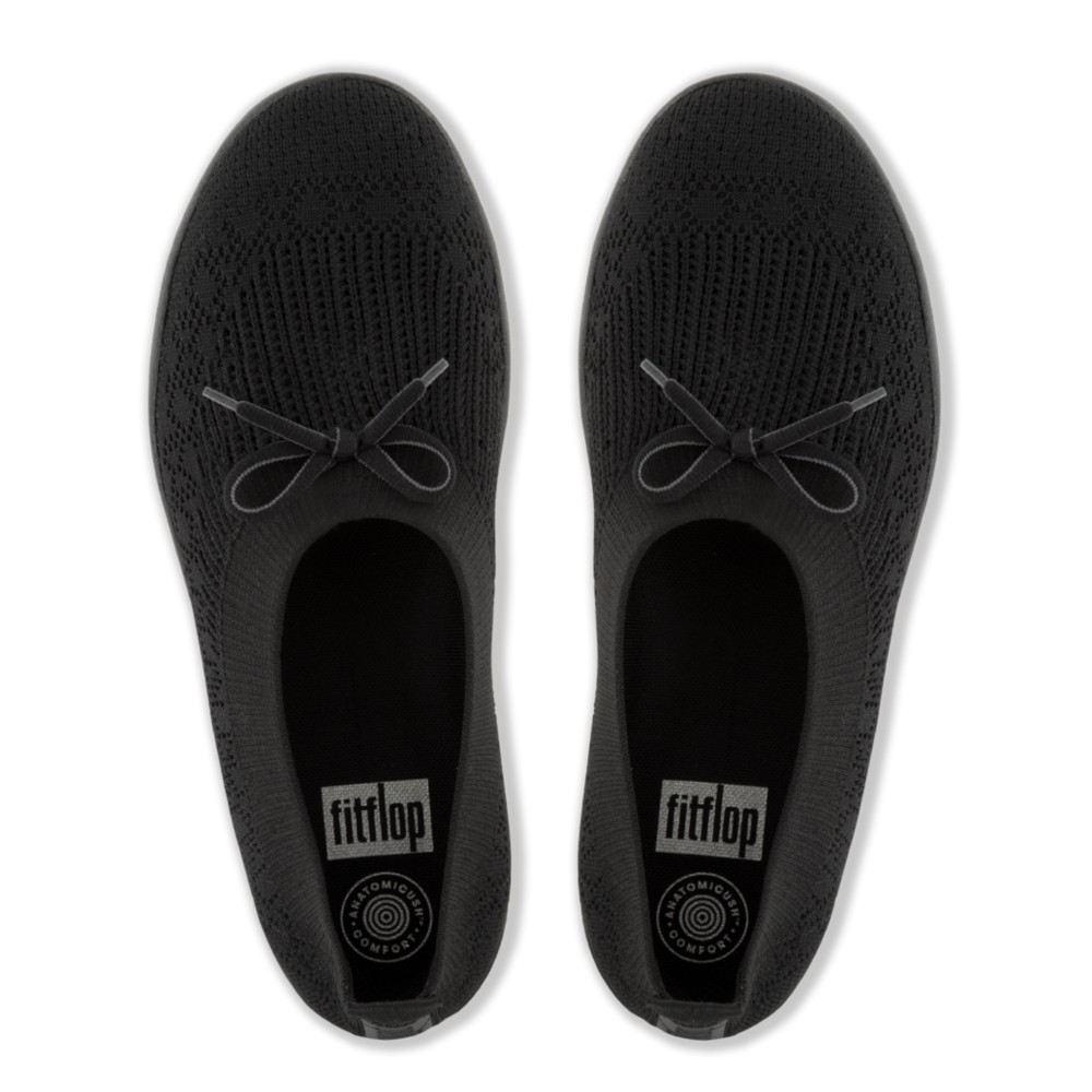 Giày Búp Bê Uberknit Slip-On Ballerina Wit Fitflop Black