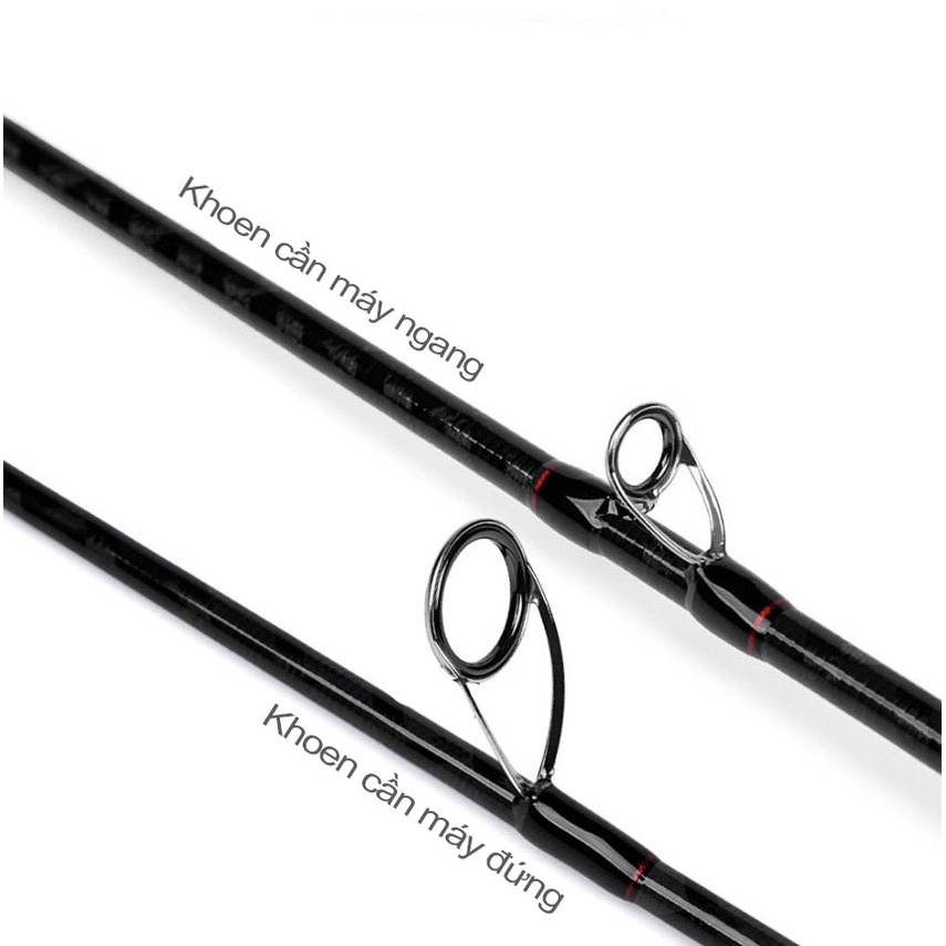 Cần câu lure 2 khúc Noeby Leisure K6 Carbon xoắn cao cấp Phukiencaulure25 cần câu Noeby K6