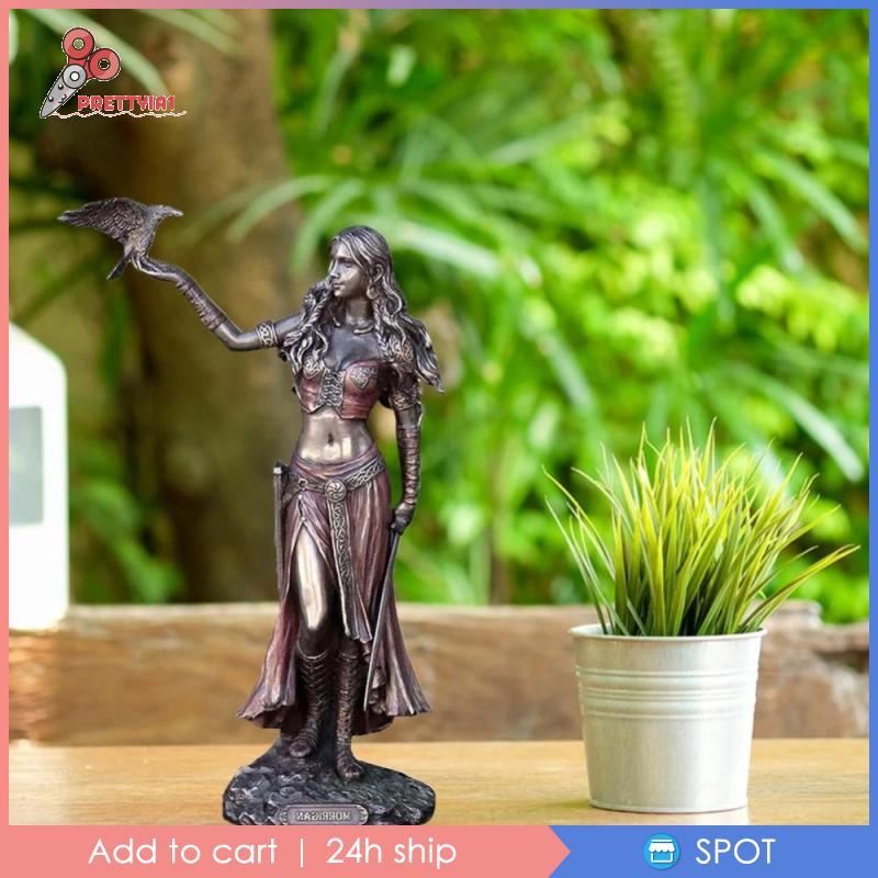 Tượng Nữ Thần Chiến Binh Celtic Bằng Nhựa Resin Dùng Trang Trí Nhà Cửa