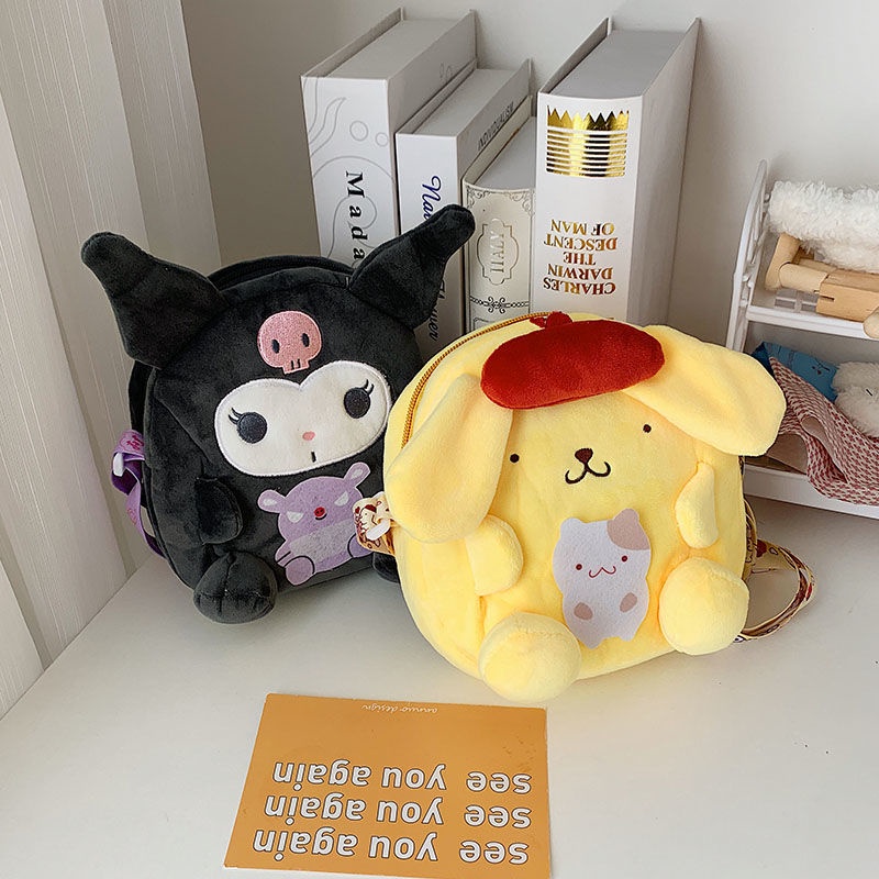 Sanrio Túi Đeo Chéo Hình Chú Chó Hoạt Hình Phong Cách Nhật Bản Đáng Yêu