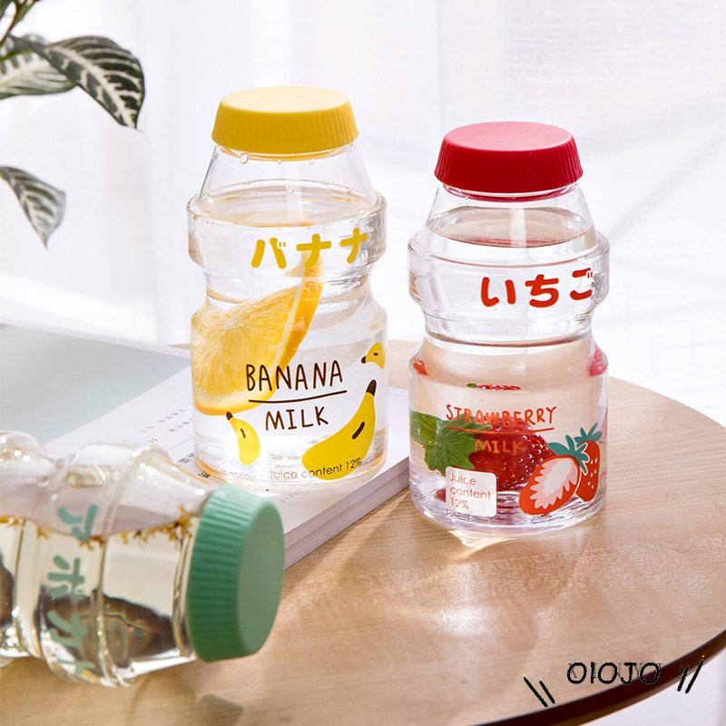 Chai nước sữa bằng nhựa loại lớn họa tiết đáng yêu 480ml chống rơi nhỏ gọn sáng tạo thời trang dành cho học sinh trẻ em