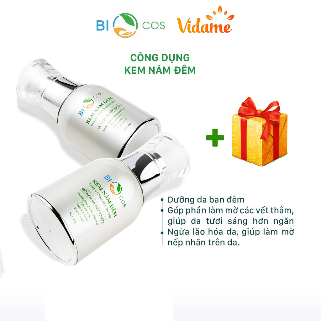 [Tặng Quà 50k] Kem Nám Đêm BIO COSMETICS 30g - Dưỡng Trắng, Mờ Thâm, Giảm Nám, Ngừa Lão Hóa