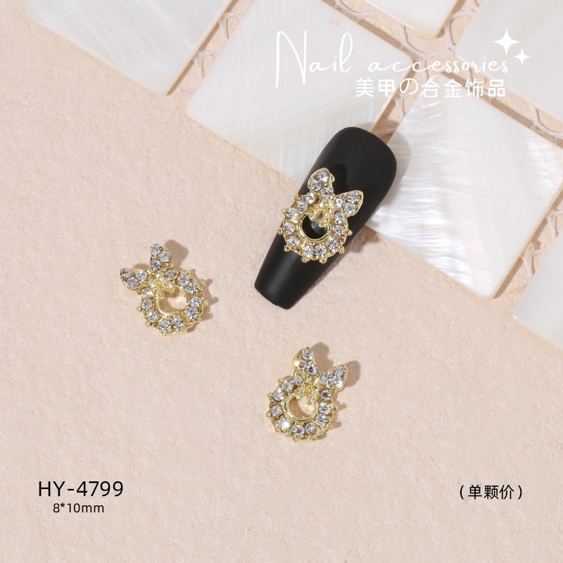 Phụ Kiện Trang Trí Móng Tay Nghệ Thuật Bằng Hợp Kim Hình Nơ Đính Đá Toàn Diện 3D Thời Trang Mới 2022