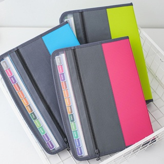 A4 Multi-layer Organ Bag Zipper Information Briefcase Document File Folder Pack