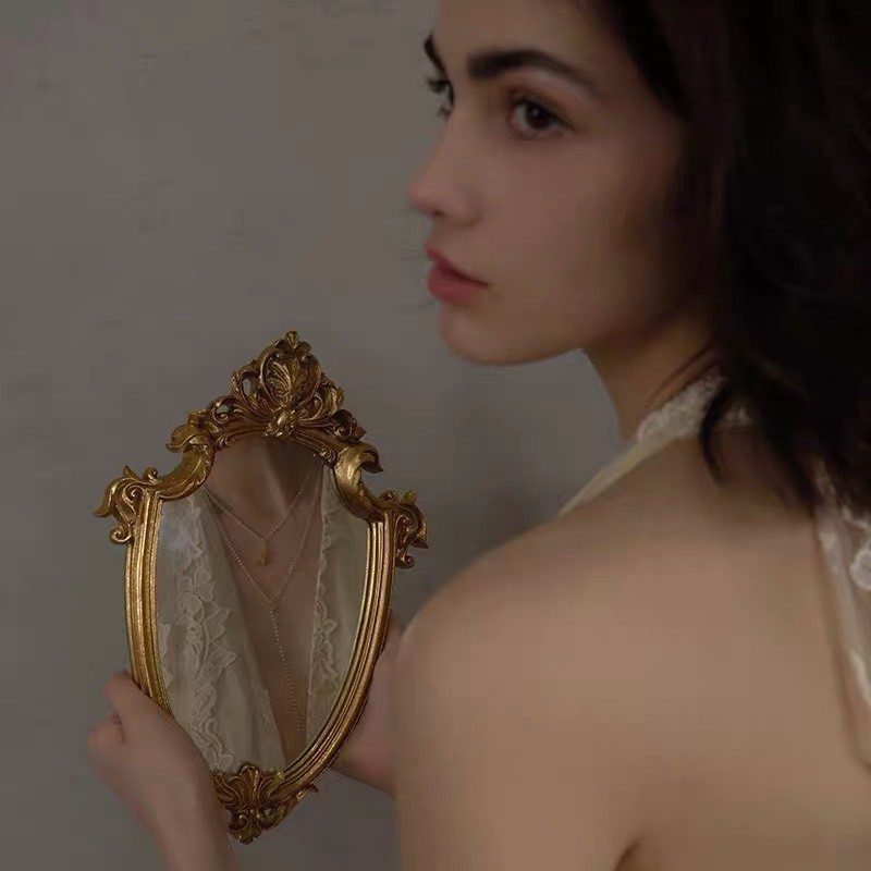 Mirror Tray - Khay gương vintage và sang trọng làm đạo cụ chụp ảnh, phông nền chụp ảnh sản phẩm trang trí