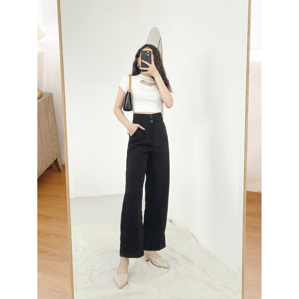 Quần ống rộng LYRA culottes vải tuyết mưa nữ lưng cao trẻ trung năng động thời trang - VXYQD0022 | BigBuy360 - bigbuy360.vn