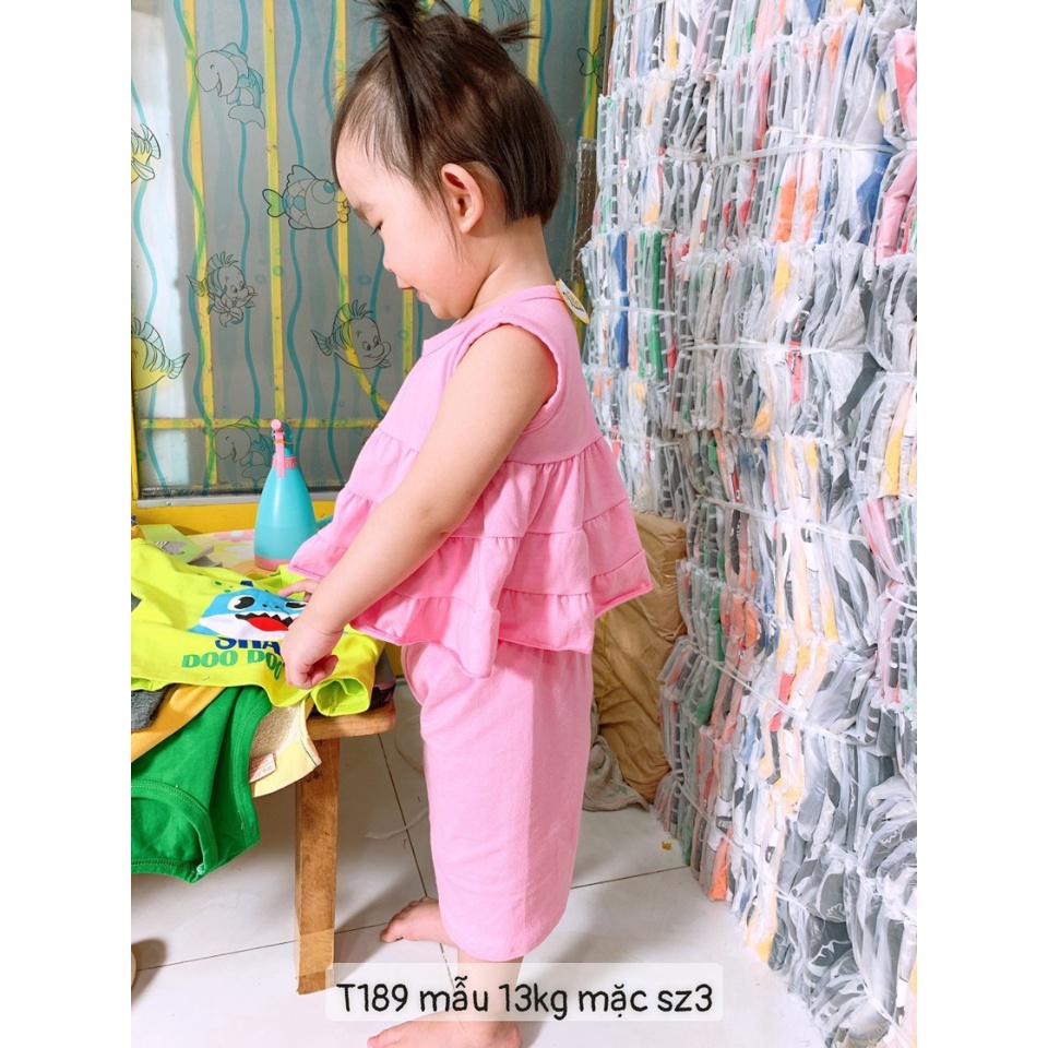 T189 - [ 11 22kg] Đồ bộ bé gái- bộ bé gái mặc nhà babydoll