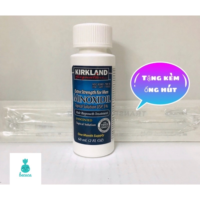 Dung Dịch Mọc Râu Mọc Tóc Kirkland Minoxidil 5% 60ml [1 chai ]