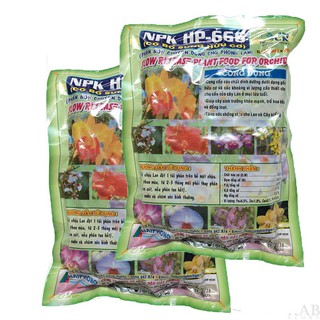 Combo 2 bịch phân bón hoa lan túi lọc tan chậm Hải Phong 666 (30 túi lọc/bịch) 600g - Chuyên hoa lan