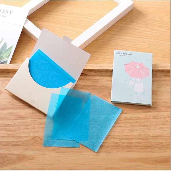 Giấy thấm dầu phong cách Hàn Quốc 1 hộp 50 tờ | BigBuy360 - bigbuy360.vn