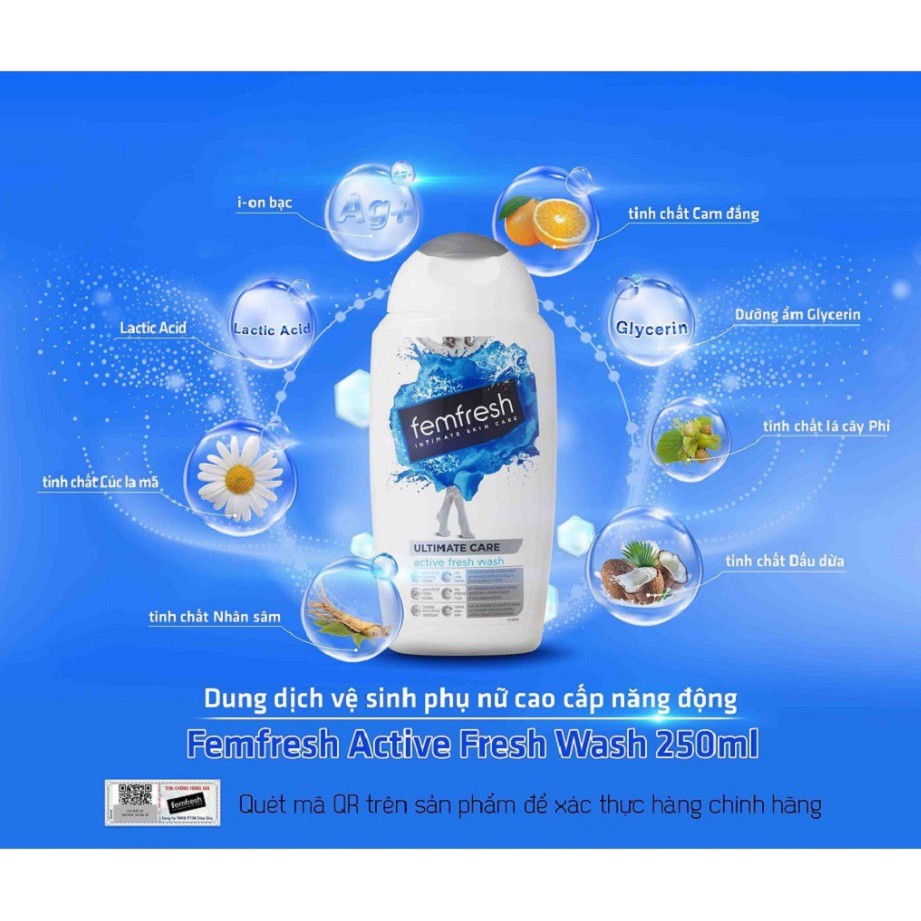 Dung dịch vệ sinh phụ nữ Femfresh Daily Intimate Wash 250ml