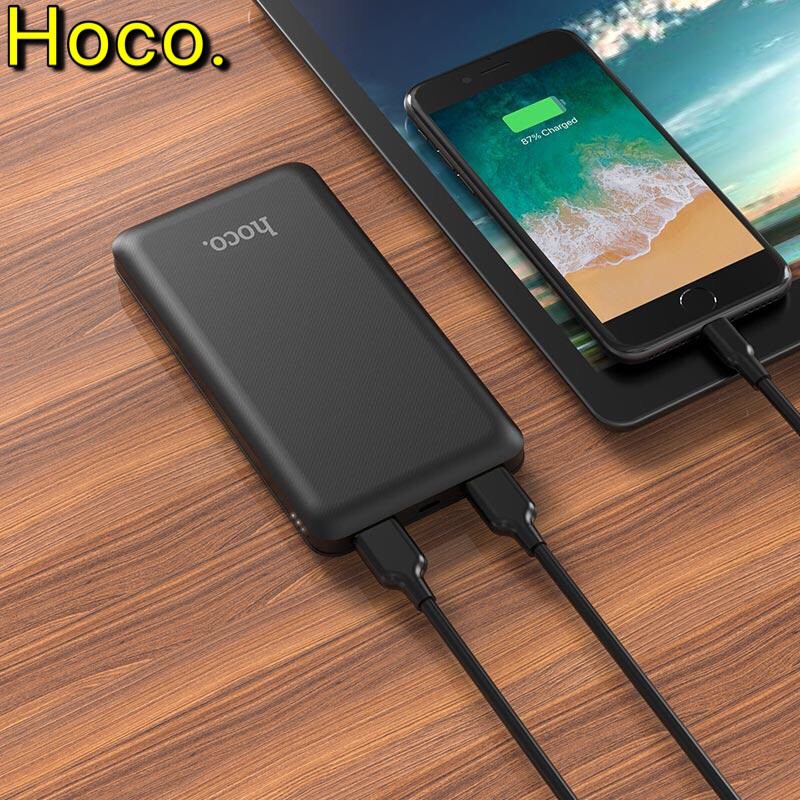 Pin sạc dự phòng Hoco J26 Simple energy 10000mAh 2 cổng sạc (2 MÀU) - HÀNG CHÍNH HÃNG