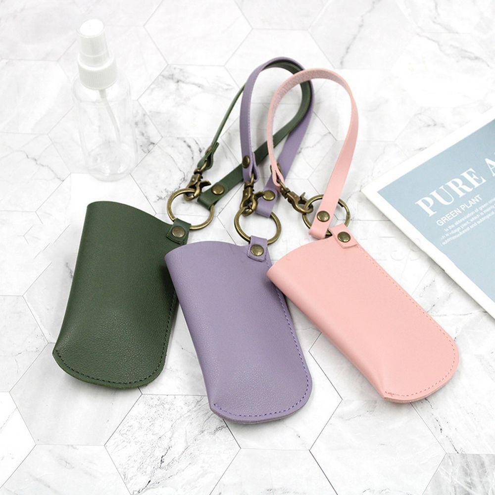 Vỏ Bọc Chai Nước Rửa Tay Dạng Lăn Bằng Da PU Tiện Dụng Cho Nữ