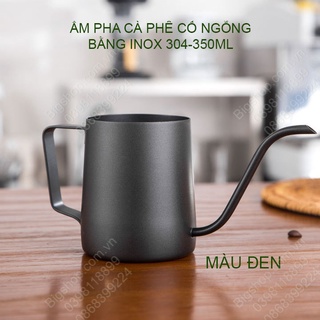 Ấm pha cà phê cổ ngỗng, dung tích 350ml, làm bằng Inox 304 cao cấp