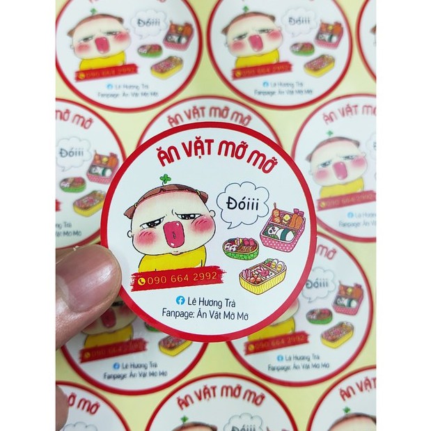 In tem nhãn giấy, thiết kế miễn phí