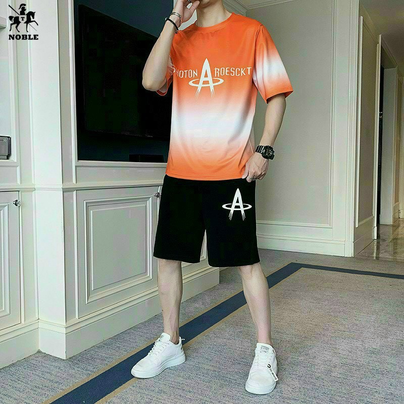 [Freeship] Set bộ quần áo thể thao thun lạnh màu, đồ thể dục, mặc nhà, dạo phố ombre cực xịn không ra màu NOBLE TP062
