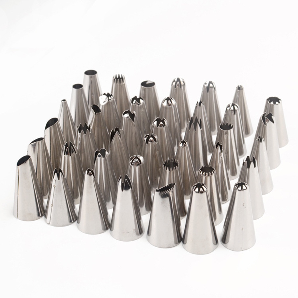 Set 10 Đuôi Bắt Kem Trang Trí Bánh Bằng Thép Không Gỉ Có Thể Tái Sử Dụng