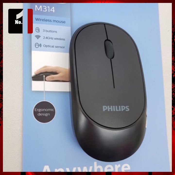 Chuột Không Dây Máy Tính PHILIPS M314 Mouse Chuột Vi Tính Laptop Pc Không Dây Mini Dễ Thương