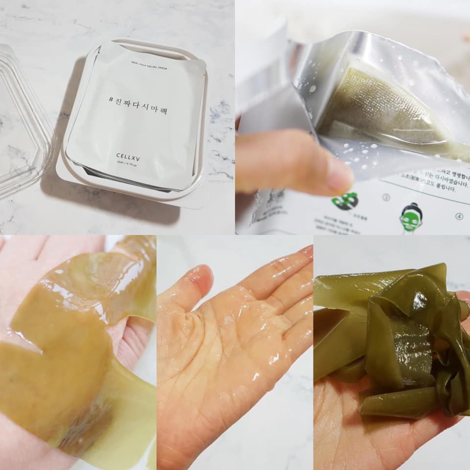 Mặt nạ tảo biển tươi CELLBN Real Kelp Facial Mask