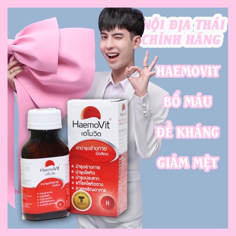 🩸 100 Viên Uống Bổ Máu, Tăng Cân Haemovit Thái Lan 🇹🇭