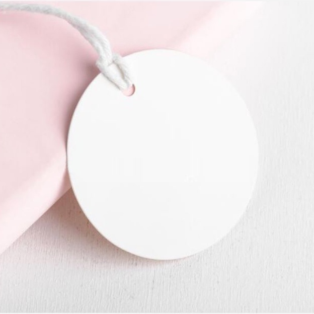 50pcs tag giấy kraft 5cm trang trí quà tặng