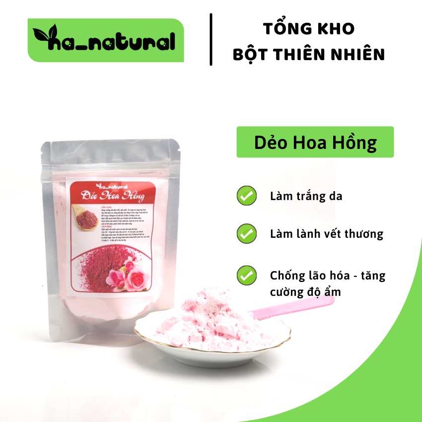 Mặt na dẻo hoa hồ.ng  MẪU MỚI  mặt na dẻo đắp mặt giúp tăng cường độ ẩm mịn, tươi sáng cho làn da (100g)