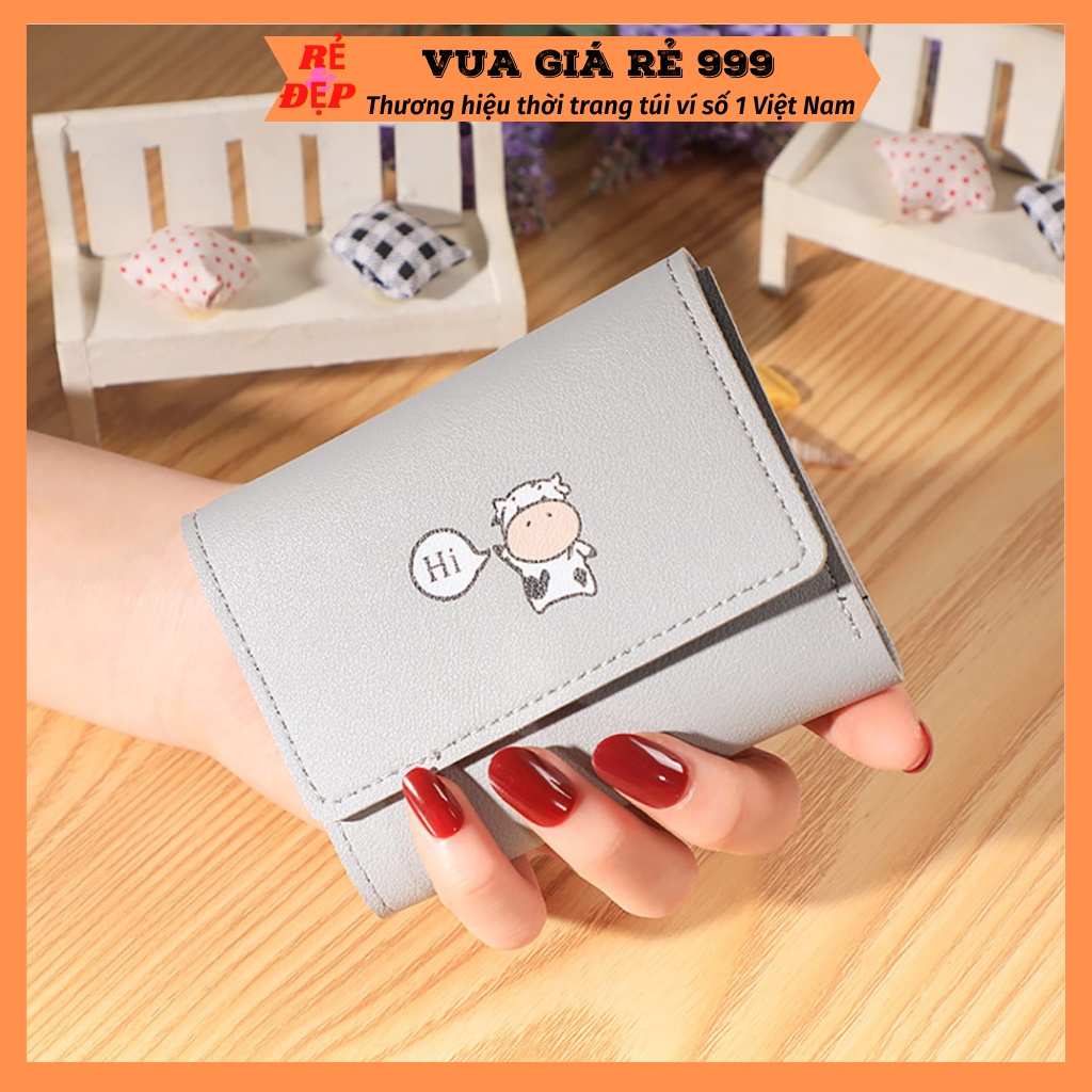 Ví nữ đẹp giá rẻ ngắn cầm tay mini nhỏ gọn dễ thương cute nhiều ngăn bỏ túi thời trang cao cấp VN33