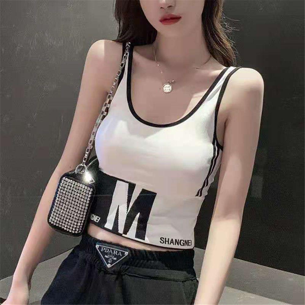 Áo Ngực Thể Thao In Chữ Thời Trang Cho Nữ