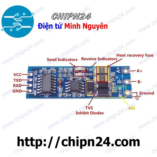 [1 CÁI] Mạch Chuyển Giao Tiếp UART TTL - RS485 V2