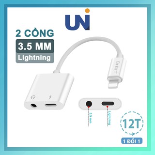 Jack Chuyển Đổi Tai Nghe Iphone Earldom OT16 Chia Cổng Sạc + Tai Nghe, Cáp Chuyển Đổi Tai Nghe Chính Hãng