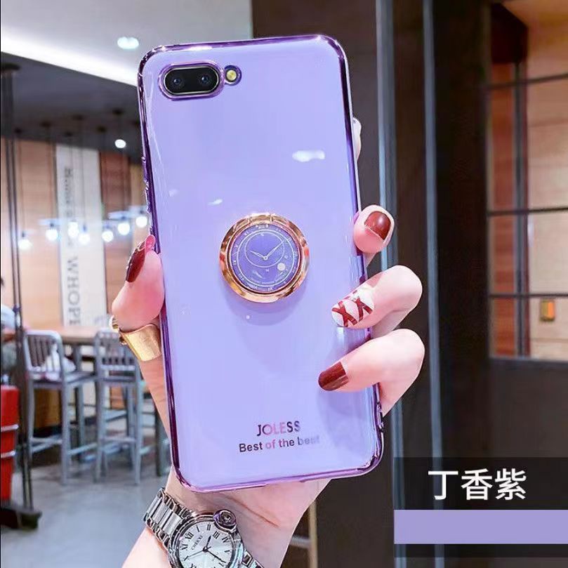 Ốp Điện Thoại Mềm Có Vòng Đỡ Cho OPPO A5 A3S A12E A15 A15S A7 A5S A12 A59 A79 F5 A31 2020 A83 A92 A52 A9 2020 A5 2020 A55 4G