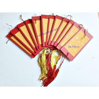 Combo 10 tờ giấy thư pháp mini treo cành đào