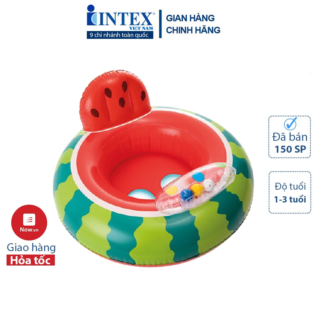 Phao bơi dưa hấu xỏ chân cho bé INTEX 56592