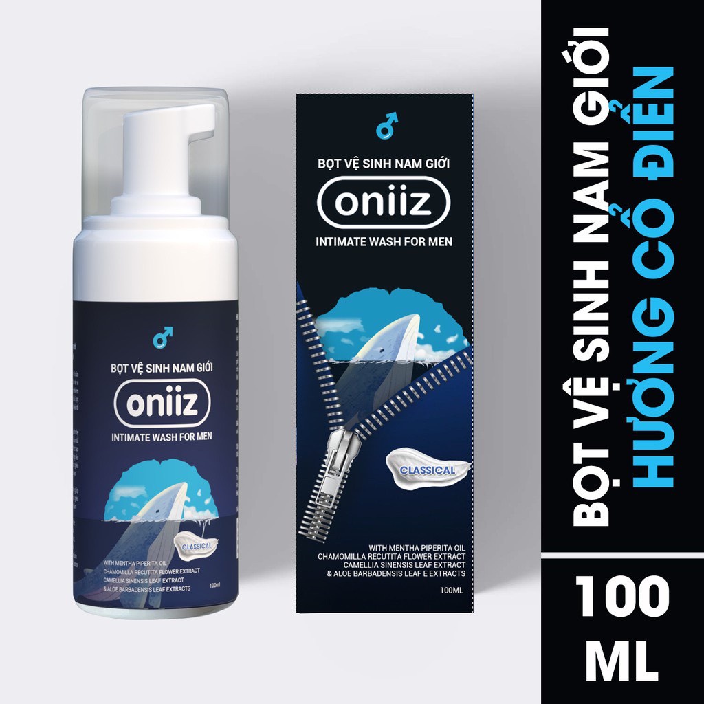 Dung dịch vệ sinh nam Oniiz hương cổ điển chai dung tích 100ml