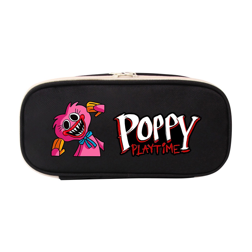 Túi Đựng Bút Vải Canvas Đa Năng Họa Tiết Hoạt Hình Anime Dễ Thương Cho Bé