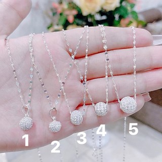 Dây chuyền nữ bạc quả cầu sang trọng