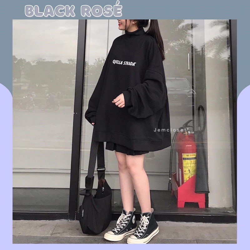 Áo Sweater Thu Đông nữ Nam Chất Nỉ Da Cá Dài Tay Unisex