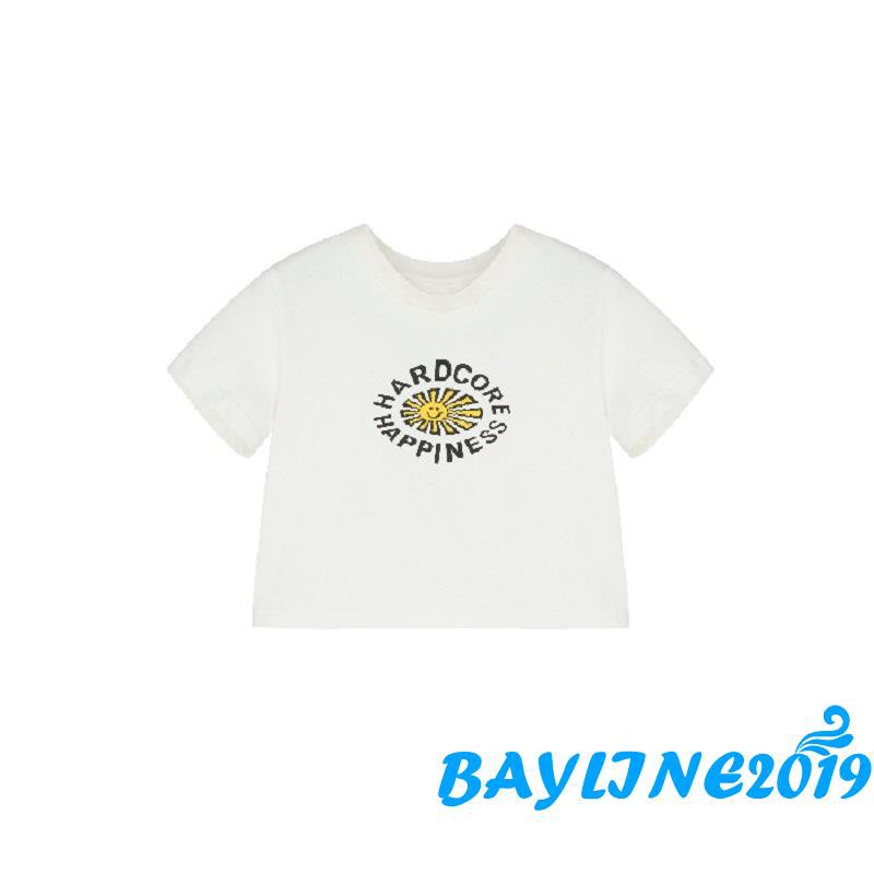 Áo Thun Lửng Tay Ngắn Thời Trang Dành Cho Nữ