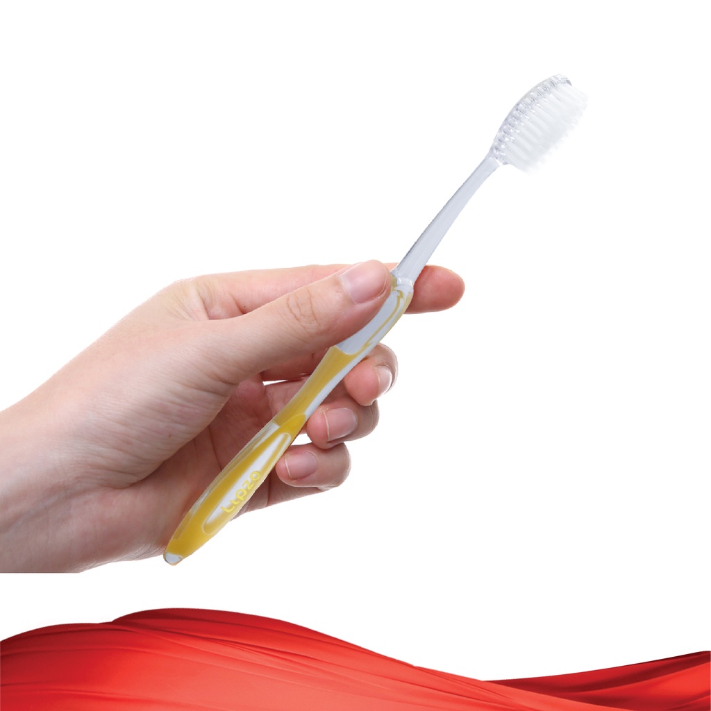 Combo 3 Bàn Chải Đánh Răng LIPZO Gpro Phù Hợp Nữ Giới Công Nghệ Nano Kháng Khuẩn Lông Nở Kết Hợp Chỉ Tơ Nha Khoa