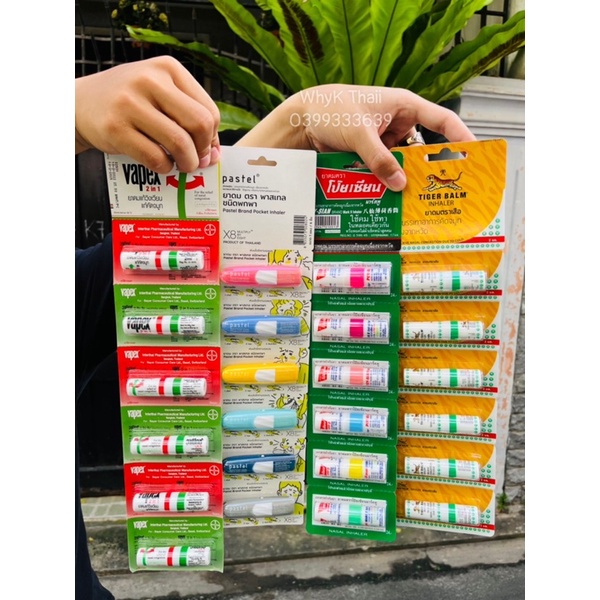 Set 1 dây 6 ống hít thông mũi cực thơm Thái Lan Chính Hãng [Tân Bình Hoả Tốc]