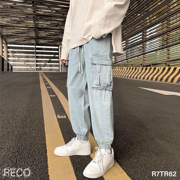 Quần jean nam Hàn Quốc cao cấp dáng rộng Trousers Loose R7TR62 Unisex