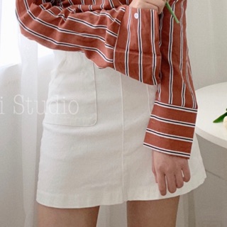 Chân váy thô 2 túi trước