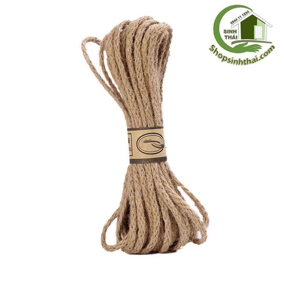 Dây thừng bện, thắt bím - dây gai - dây cói - dây bố thô trang trí handmade