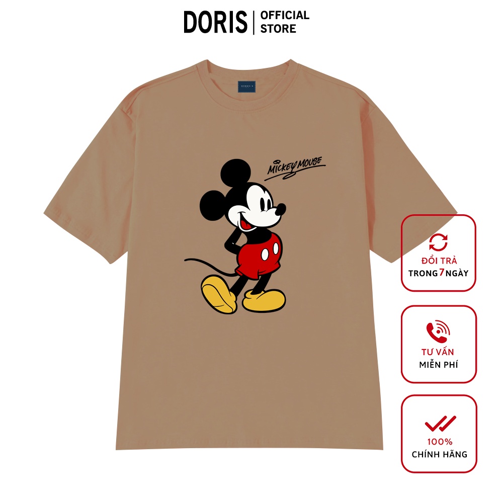 Áo phông thiết kế MICKEY MOUSE chất liệu cotton 100% áo phông form rộng DORRIS N