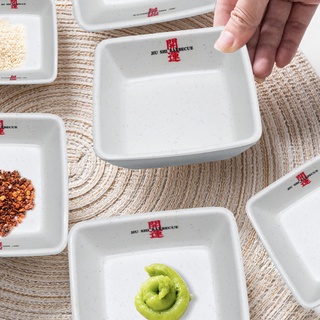 Chén Melamine vuông cao cấp, chén gia vị, chén nước chấm, nước sốt